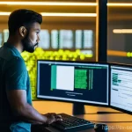 Home 15 컨테이너 보안 표준 및 인증 가이드 - **Prompt 1: Secure Container Image Development**
"A diligent male software engineer, wearing a s...