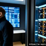 Home 23 컨테이너 보안에 대한 이해와 접근법 - Photorealistic Nordic technology office in Stockholm, a Swedish cybersecurity engineer in smart casu...